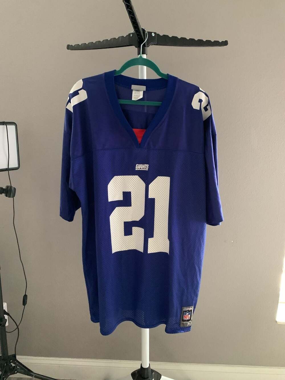 Reebok NFL New York Giants Tiki Barber #21 Football Jersey Men's Size XL